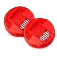 thumbnail image 1 of DONGHEHH Clearance 2-Pack Beverage Can Lid Covers, Reusable 5.8 cm Soda Can Sealing Lids for Soft Drink, Beer and Sparkling Water Cans, Portable Spill-Resistant Can Caps, Red, 1 of 3