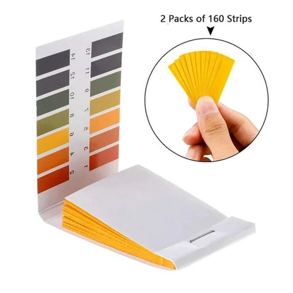 DONGHEHH pH Test Strips Indicator Litmus Testing Paper for Pool Water Soil Aquarium Testing Yellow