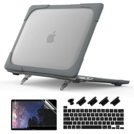Compatible with MacBook Pro 13 Case 2019 2018 2017 2016 Release with without Touch Bar A2159 A1989 A1706 A1708 Heavy Duty Hard Shell Protective Cover with Kickstand Gray Walmart