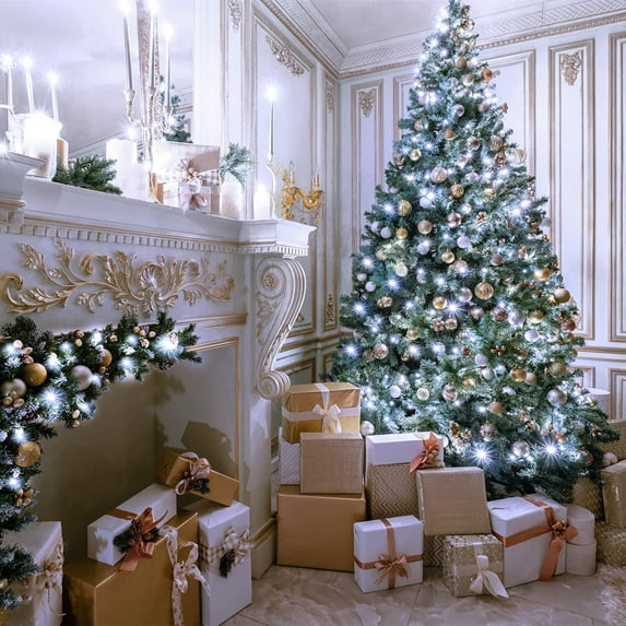 DONGPAI 328Ft 2000LEDs Extra Long Christmas String Light, 8 Lighting Modes Outdoor Waterproof Christmas Lights for Indoor Outdoor Wedding Party Home Garden Decoration, White