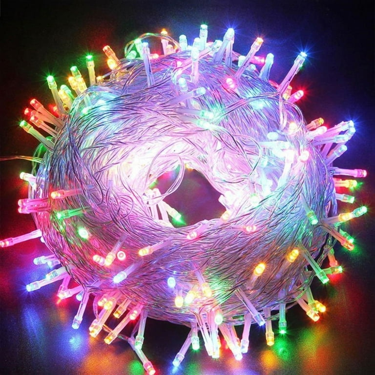 DONGPAI 32Ft 100LEDs Christmas String Light 8 Lighting Modes Outdoor Waterproof Christmas Lights for Indoor Outdoor Wedding Party Home Garden
