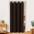 thumbnail image 1 of DONGPAI Blackout Curtains for Doorways and Closets, Privacy Door Curtain Room Divider Thermal Insulated Door Curtain, 1 Panel, 52" x 80", Brown, 1 of 8