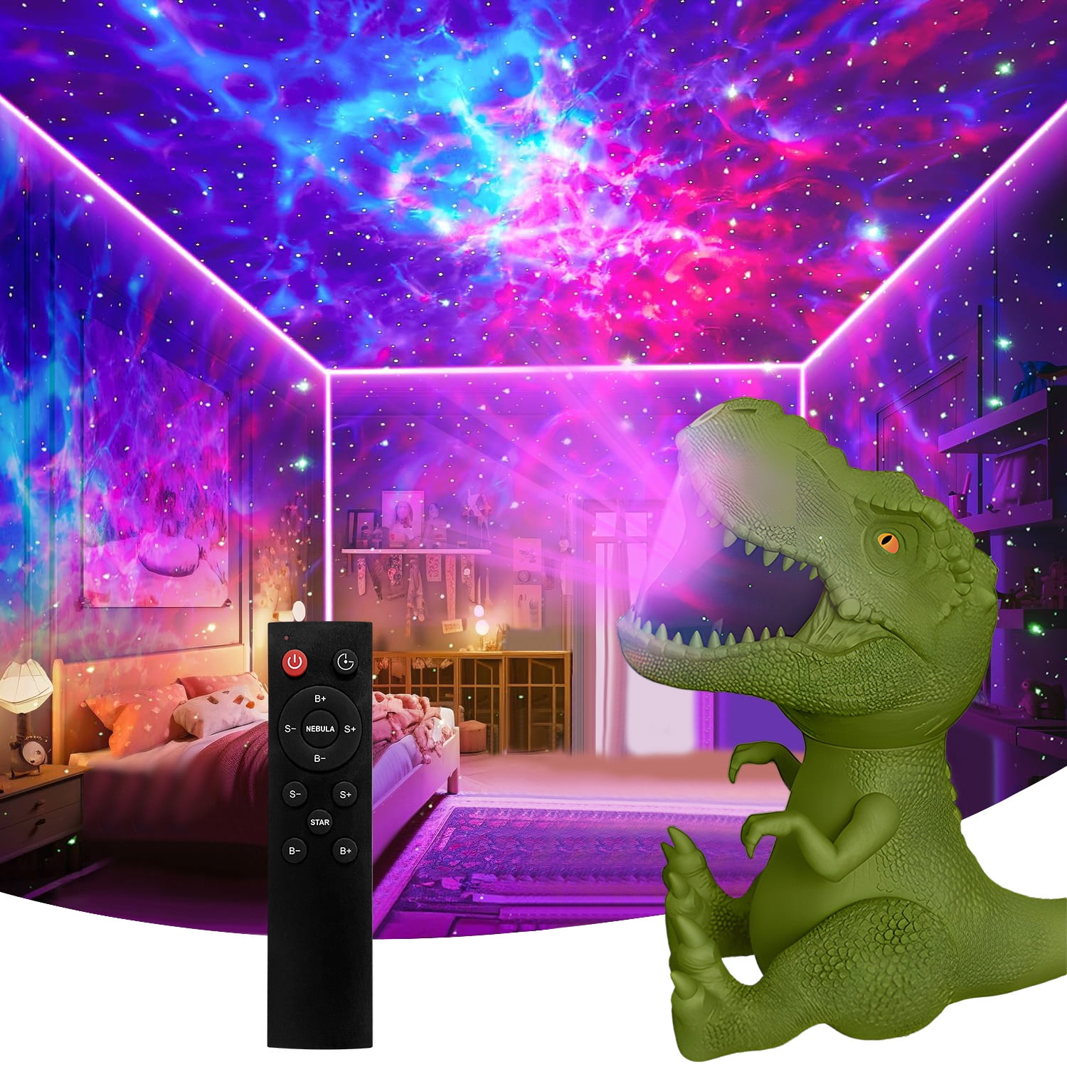 Amazon Dinosaur Ceiling Night Light Projector Space Buddy Light