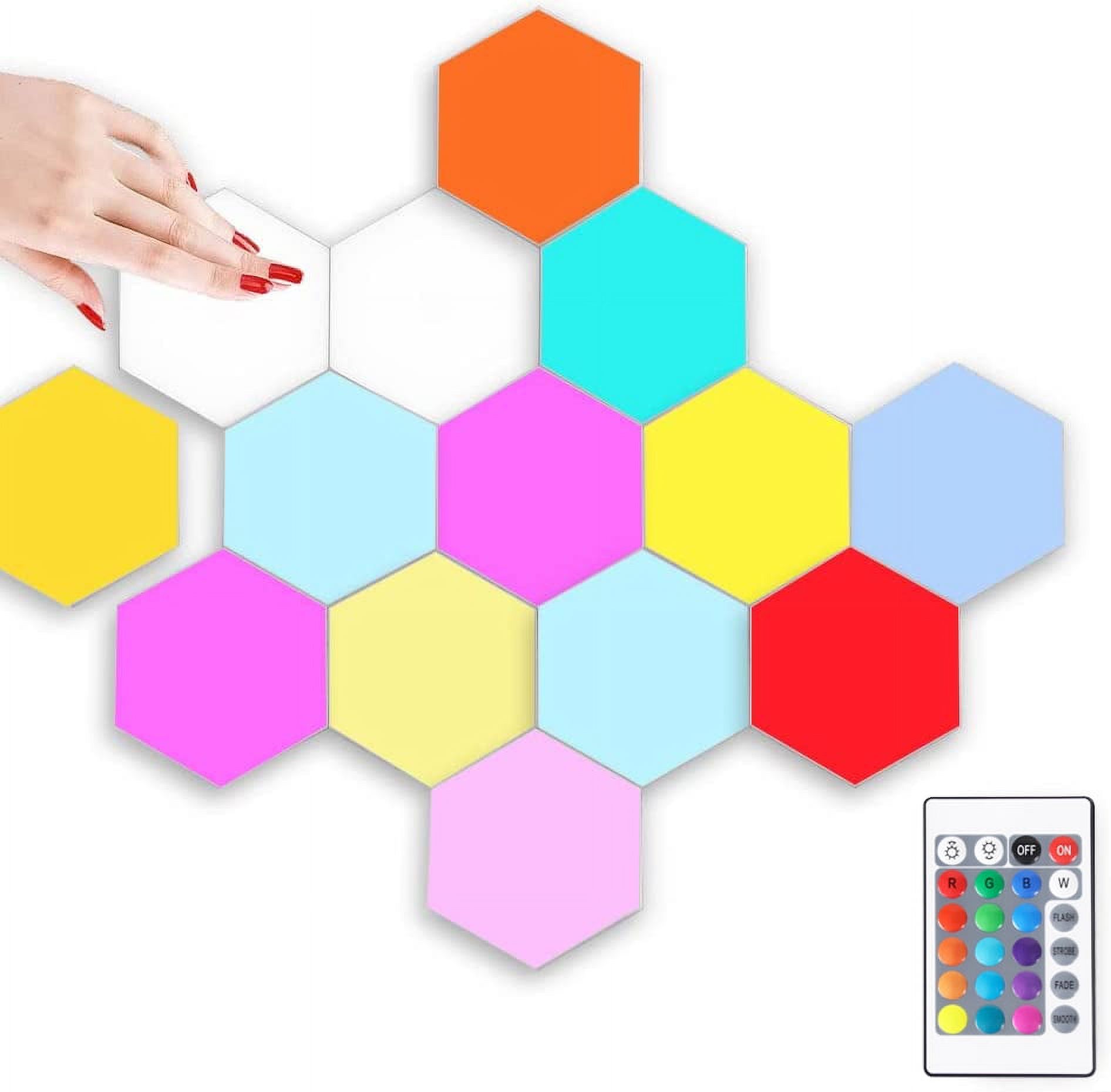 DONGPAI Hexagonal Wall Light Touch Sensitive Lights Creative Geometry