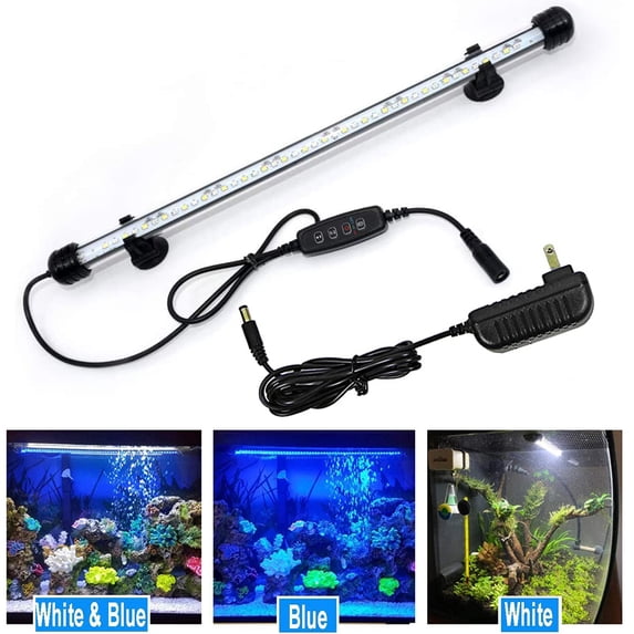 DONGPAI LED Aquarium Light, Submersible Fish Tank Light with Timer 3 ...