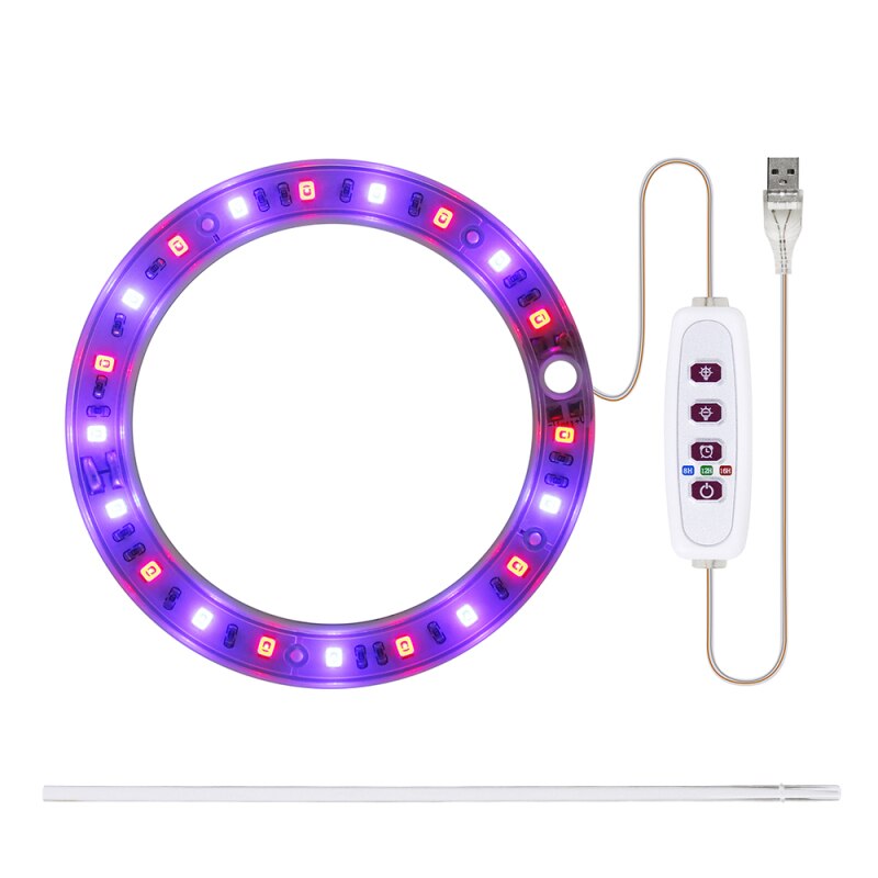 DONGPAI LED Plant Grow Light Angel Ring Plant Halo Light, Full Spectrum