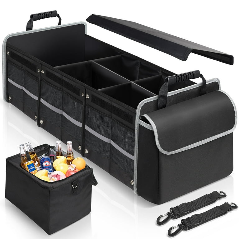 DONGPAI Large Car Trunk Organizer with Insulated Leakproof Cooler
