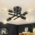 thumbnail image 1 of DONGPAI Modern Sputnik Chandelier Ceiling Light Fixtures, 4-Lights Industrial Dining Room Light Fixture Semi Flush Mount Ceiling Light for Kitchen Bathroom Living Room Bedroom Hallway, 1 of 9