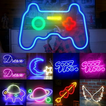 DONGPAI Neon Sign, Led Neon Light Wall Light Wall Decor USB Powered Light Up Acrylic Neon Sign for Bedroom, Living Room, Bar, Party