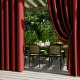 thumbnail image 1 of DONGPAI Outdoor Curtains for Patio Waterproof 52" x 108" Grommet Light Blocking Privacy Curtains Outside Curtains for Porch Gazebo Pergola, Red, 1 Panel, 1 of 6