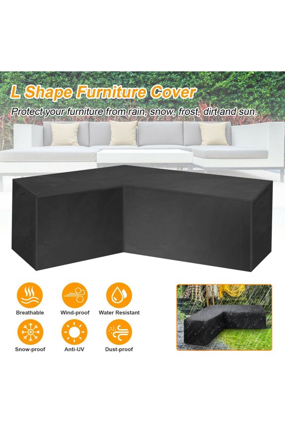 Outdoor Patio Furniture Cover L Shape Sofa Cover Waterproof Dustproof Mold Resistant Sofa Sectional Cover Furniture Set Cover