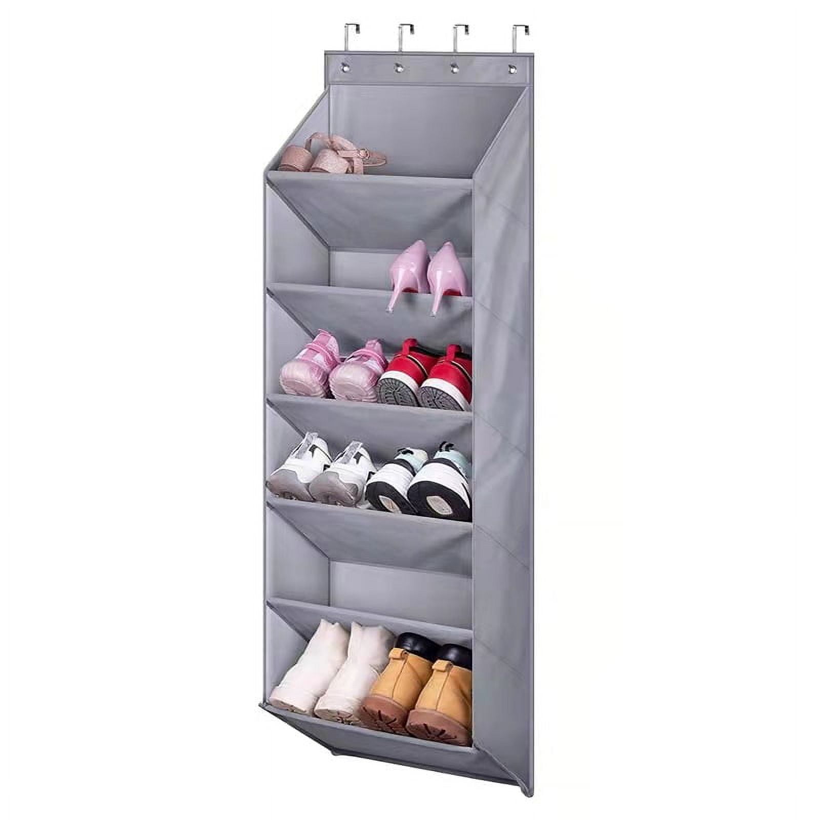  Sweetude 2 Pcs over The Door Shoe Organize with 12 Large  Pocket, Hanging Shoe Holder, Narrow Hanging Shoe Rack for Closet Shoe  Organizer for Wall, over Door Storage for Closet Kids