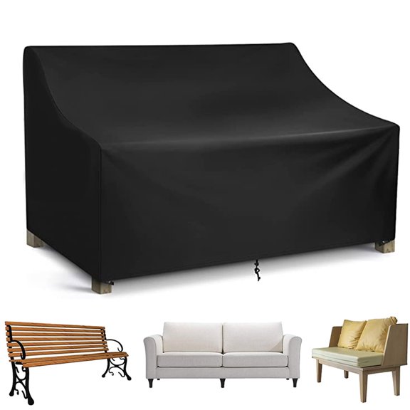 DONGPAI Patio Sofa Cover Waterproof 1-Seater Outdoor Sofa Cover Patio Furniture Covers for Outdoor Furniture Loveseat Couch, 53" x 26" x 35" , 53"x 26"x 35"