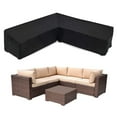 thumbnail image 1 of DONGPAI Patio V-Shaped Sectional Sofa Cover Waterproof Outdoor Furniture Cover Garden Couch Protector, 1 of 7
