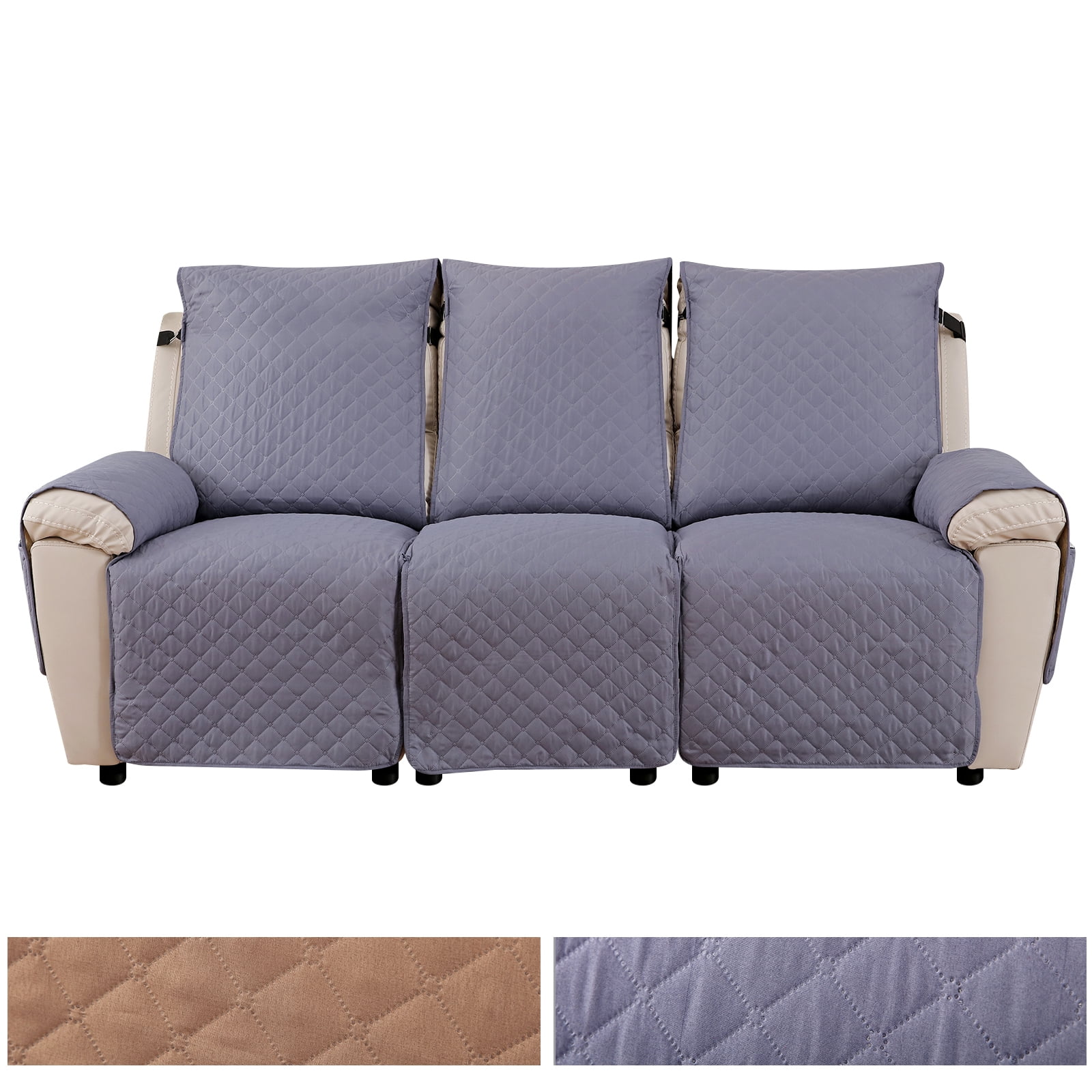 DONGPAI Recliner Sofa Slipcover Couch Covers for 3 Cushion Couch, Pet