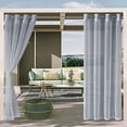 thumbnail image 1 of DONGPAI Sheer Indoor/Outdoor Curtains Patio Waterproof Grommet Top Curtain Voile Sheer Drape, 1 Panel, 1 of 5
