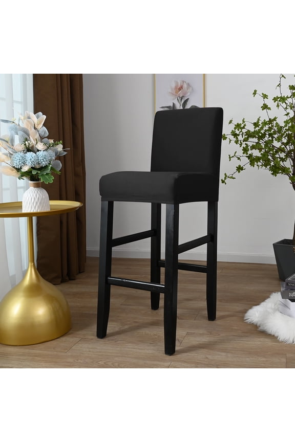Stretch Bar Stool Covers for Counter Height Side Chair Slipcovers for Dining Room Cafe Chair Seat Cover