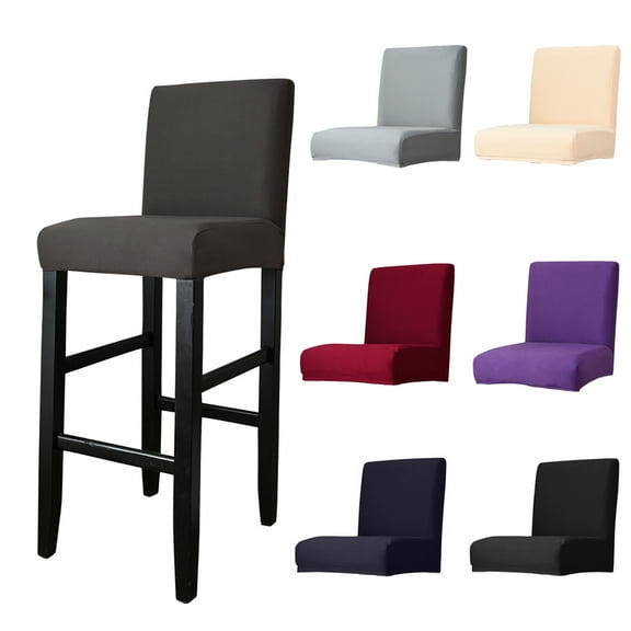 DONGPAI Stretch Bar Stool Covers for Counter Height Side Chair Slipcovers for Dining Room Cafe Chair Seat Cover