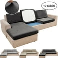 thumbnail image 1 of DONGPAI Stretch Couch Cushion Covers for Sectional Sofa L Shape, Extra Large Sofa Cushion Furniture Protector with Elastic Bottom, Dark Gray, 1 of 8