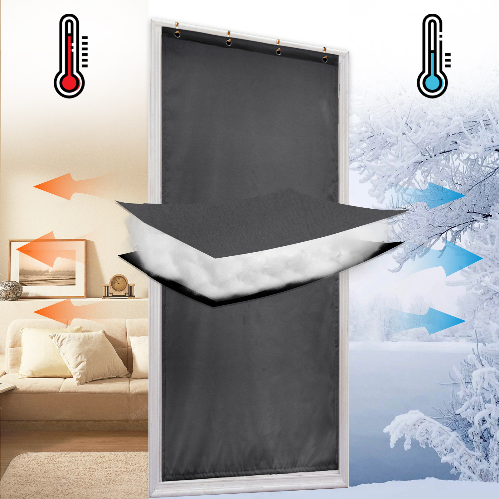 Thermal Door Curtain Thermal Door Curtain