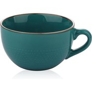 Strawberry Street 16oz Soup Mugs With Lids – Set Of 4, Red Stoneware, Microwave & Dishwasher Safe