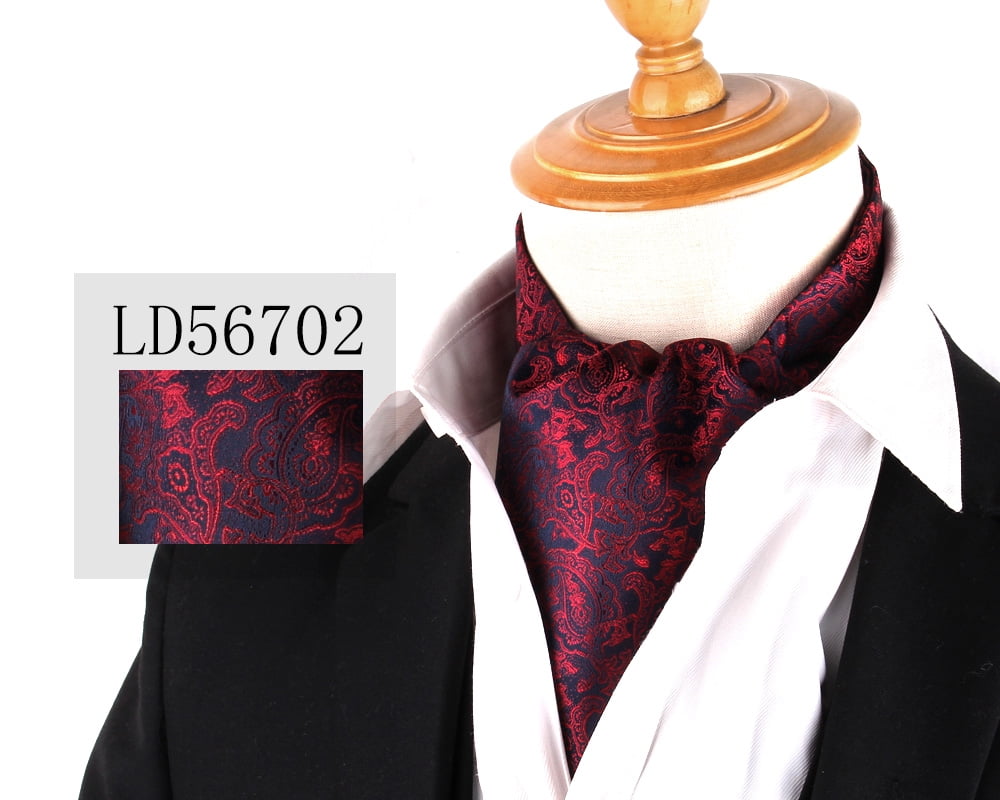 Men's Jacquard Floral Pattern Necktie – Skinny Wedding Tie By Elfeves