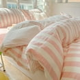 thumbnail image 1 of DONGTIAN Super Soft Washed Cotton Bed Four Piece Set, Summer Small Fresh Duvet Set, Three Piece Set, Dormitory, 1 of 5
