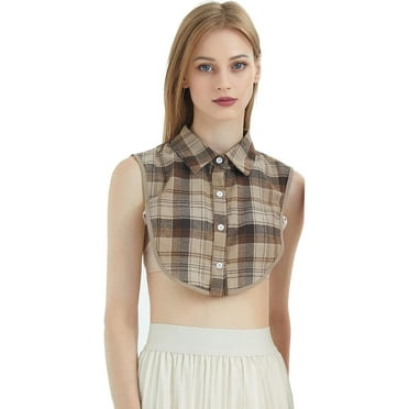 DONGTIAN Womens Half-Shirt Dickey Collar, Detachable Fake Collars for Dresses Blouse Sweater