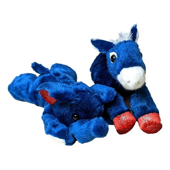 DONKEY & ELEPHANT Patriotic Political Party 8" Stuffed Animal Plush by Aurora