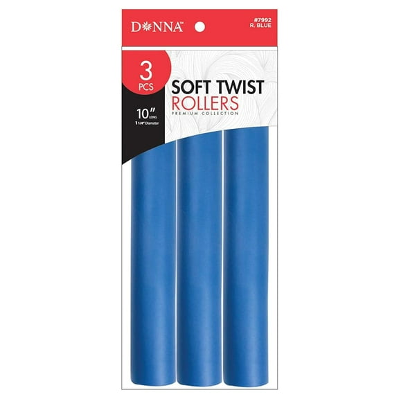 DONNA 10" Soft Twist Rollers Rollers Foam Hair Rollers
