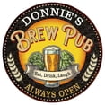 thumbnail image 1 of DONNIE'S Beer Pub Man Cave Metal Sign Home Decor 12 inch Round 200120025268, 1 of 1