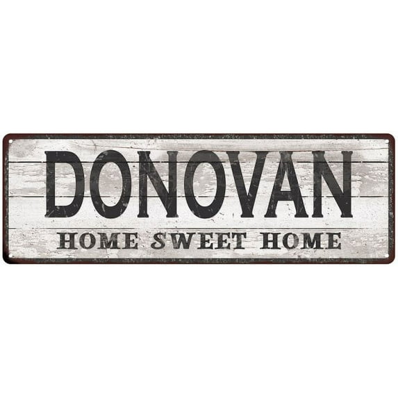 DONOVAN Home Sweet Home Country Look 6x18 Metal Sign 106180045790