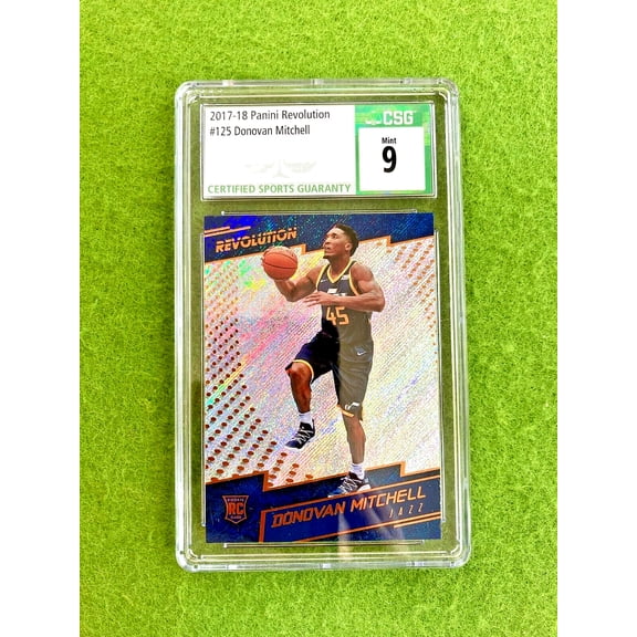 DONOVAN MITCHELL SILVER PRIZM CSG 9 ROOKIE CARD RC 2017 Revolution MAKE AN OFFER