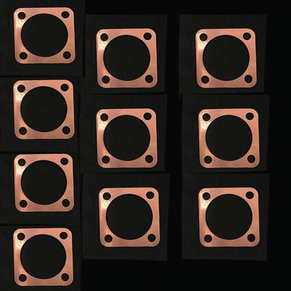 CDHPOWER Racing Cylinder Head (Square/Black) With Copper Gasket For 66cc/80cc 2-Stroke Bike Engines