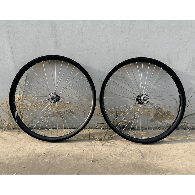DONSP1986 26"/26 Inch Spoke Wheelset Rim 36x10G, Double Layer Alum Bike