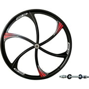 DONSP1986 26 Inch Magnesium Rear Mag Wheel Rim 135MM-MTB Road Cruiser Bike Wheel