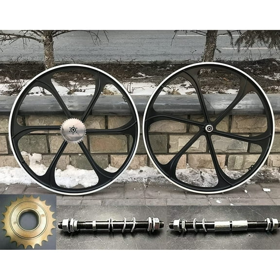 DONSP1986 29"/700C Aluminum Mag Wheels Rims 100x135MM & 36T Sprocket & 22T Flywheel(Freewheel)-Gas Motorized Bicycle