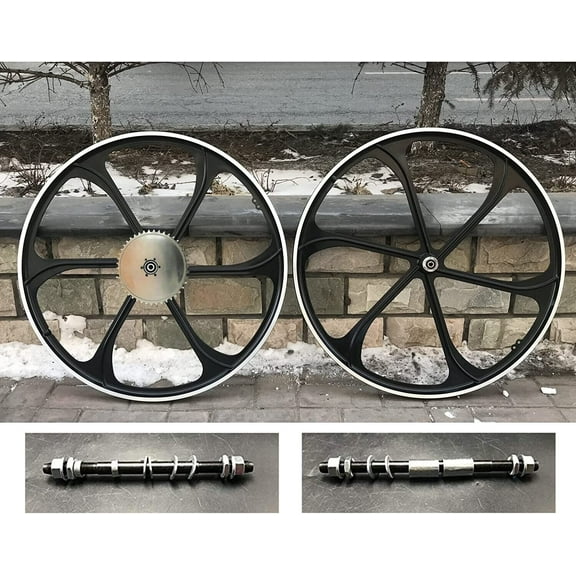 DONSP1986 29"/700C Aluminum Mag Wheels Set Rims & 44T Sprocket-Motorized Bicycle