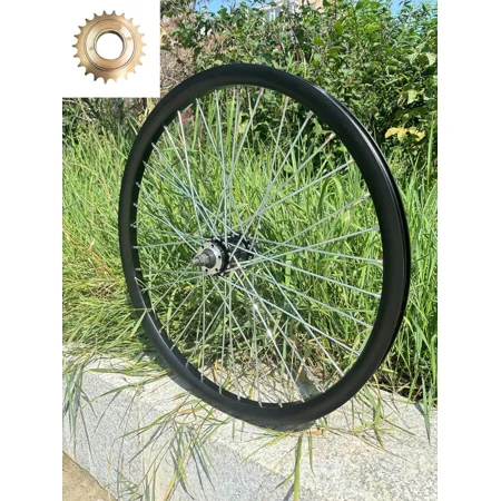 DONSP1986 Bike Wheel Rim 26" Rear Wheel, Brown