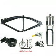 DONSP1986 Black Felt Faker Gas Bike Frame 3.4L & 44T Wide Crank & 26 Suspension Fork - Gas Motorized Bicycle
