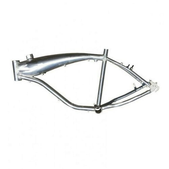 DONSP1986 Brushed Alum Bicycle Gas Frame 2.4L Fuel Tank Gas Motorized Bike Frame