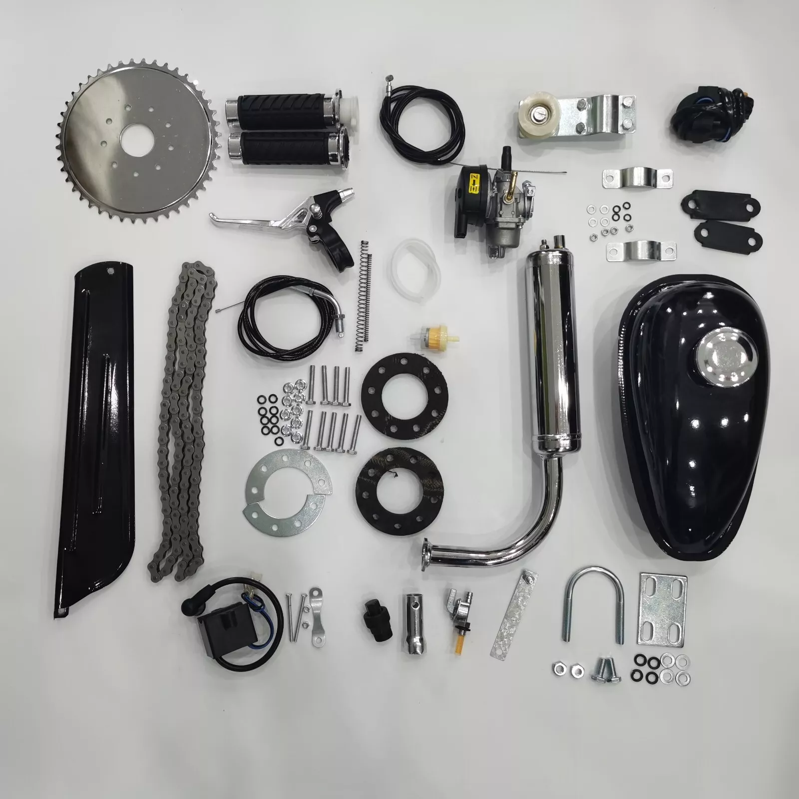 DONSP1986 Complete Spare Parts Set / Bicycle Engine Parts for PK80 YD100 Engine Gas Motor Kit 80cc 100cc