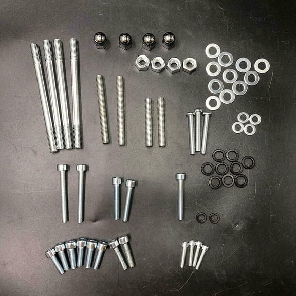 DONSP1986 Motor Bolts, Studs, Screws, Washers Set for 2 Stroke yd100/66cc/80cc Engine Kit Gas Bike