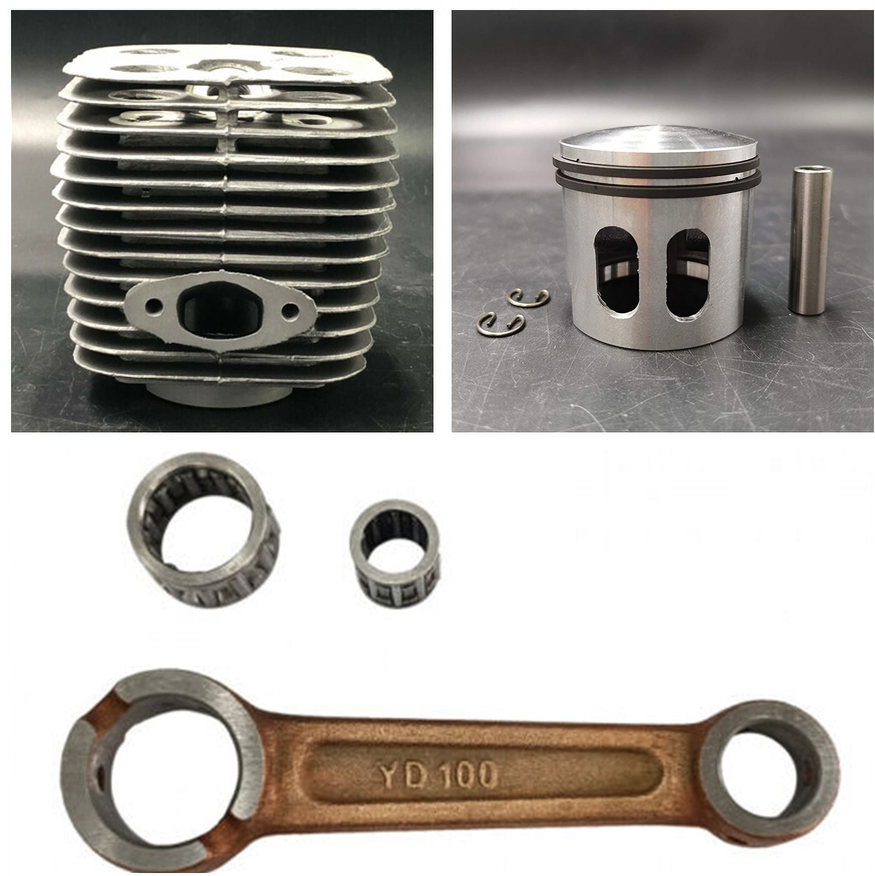 Bike Motor Replacement YD100/LD100 Windowed Piston Kit - 50mm Piston ...