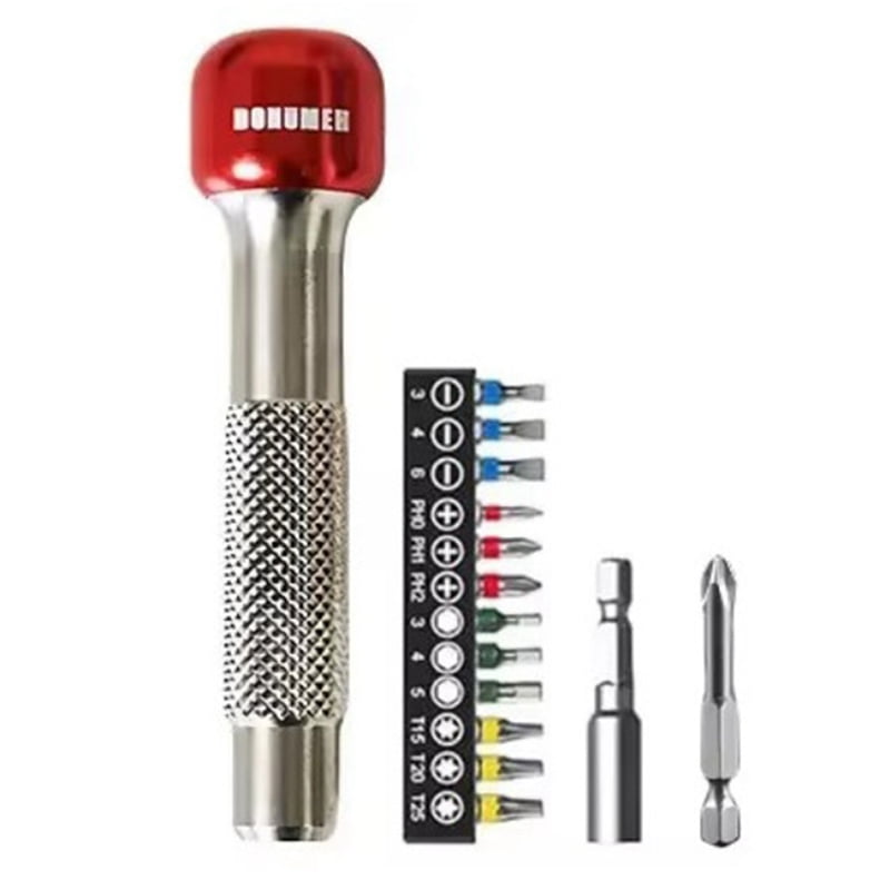 DONUMEH Screwdriver Multifunctional Keychain Magnet Tool for Portable Bike Repair
