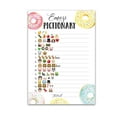 thumbnail image 1 of DONUT EMOJI Baby Shower Game — Pack of 25 — EMOJI Pictionary Children's Books Baby Shower Games, Doughnut Theme Pink Blue Baby Shower Gender Reveal Party, Sprinkle Pregnancy, Couples Shower G850-EMJ, 1 of 7