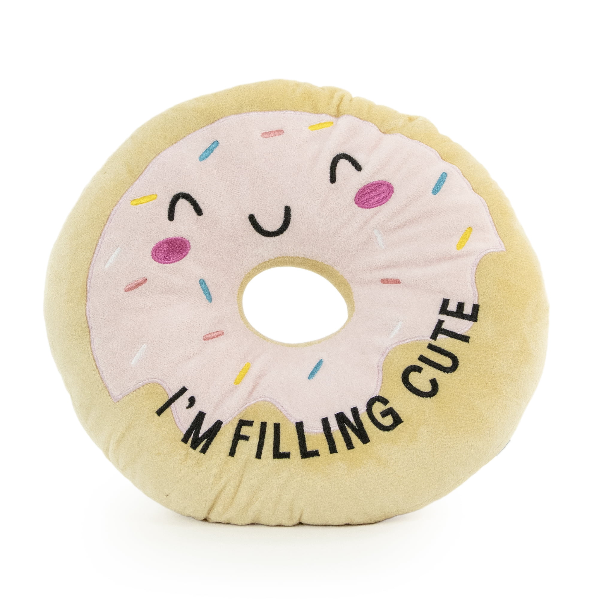 Jumbo Donut Plush Funny Character, Soft Collectible Stuffed Plush Toy, 12M+