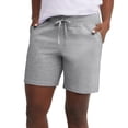 thumbnail image 1 of DONYUDE Women's Jersey Pocket Shorts, Drawstring Cotton Jersey Shorts, 7" Inseam, 1 of 6