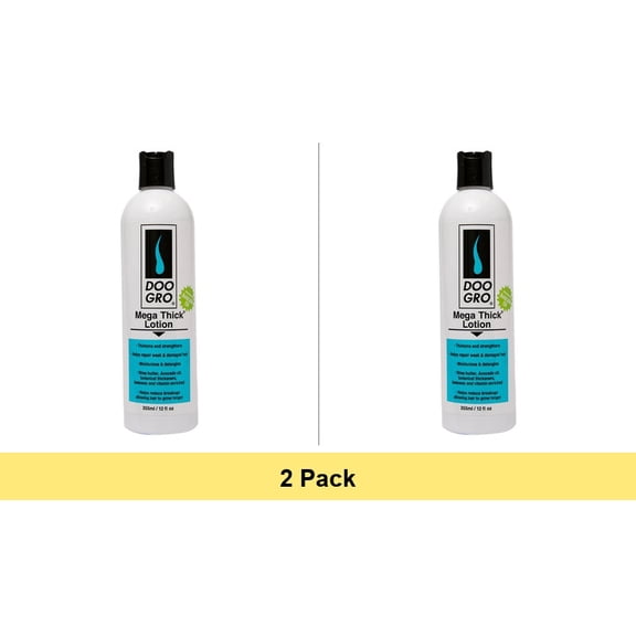 DOO GRO Mega Thick Lotion, Avocado Oil 12 oz., Moisturizing, Unisex - 2 Pack