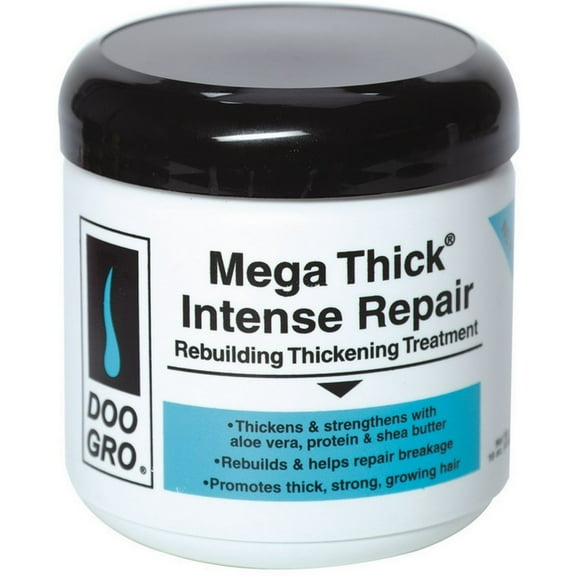 DOO GRO Mega Thick Rebuilding Thickening Treatment, Intense Repair, 16 oz (Pack of 3)